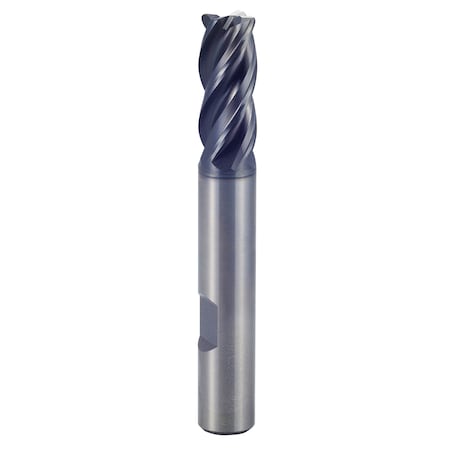 V7 Plus 4Fl Multiple Helix Short Corner Radius Flat End Mill